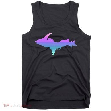 Up Upper Peninsula Michigan Ombre Yoopers 906 Tank Top