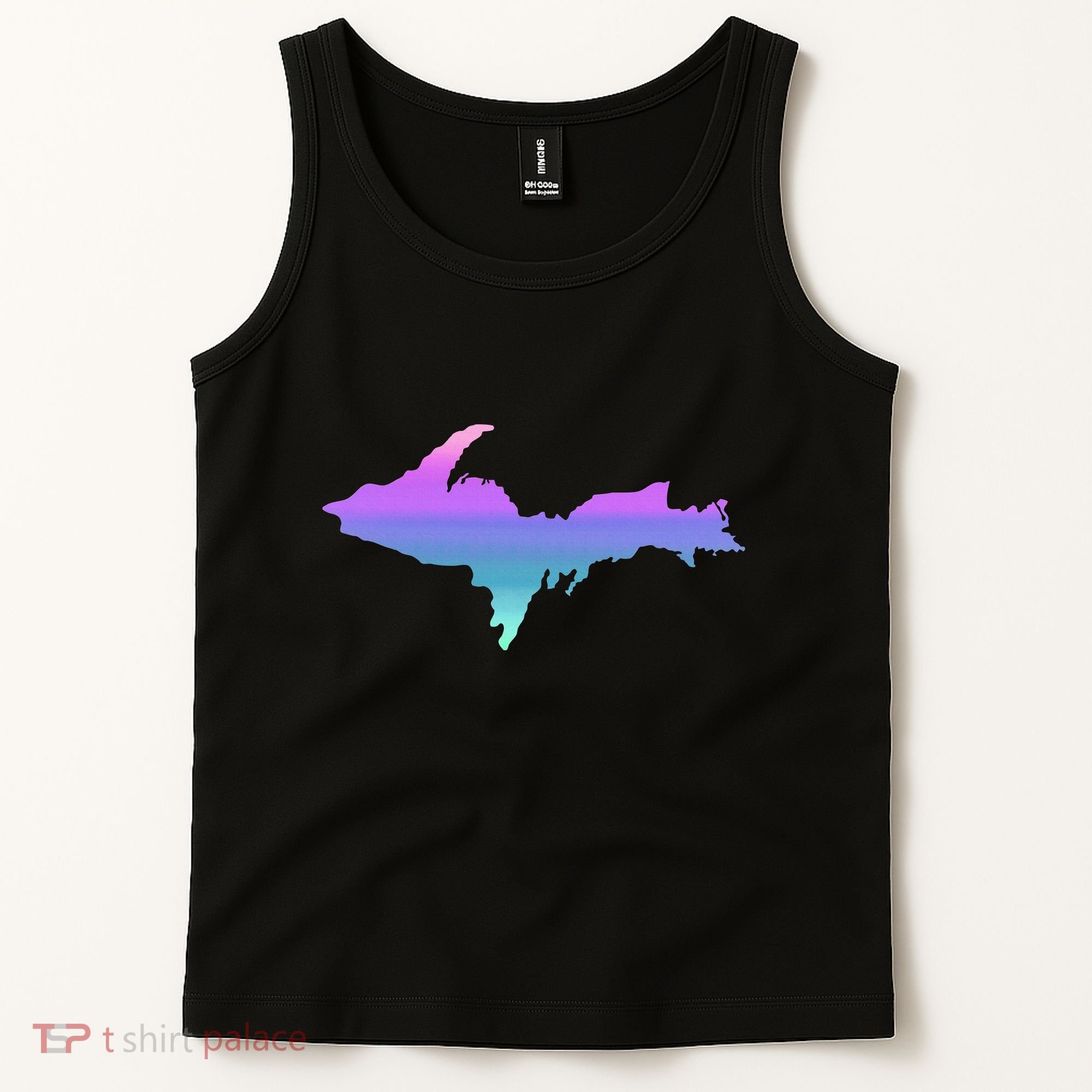 Up Upper Peninsula Michigan Ombre Yoopers 906 Tank Top
