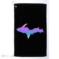 Up Upper Peninsula Michigan Ombre Yoopers 906 Golf Towel thumb 0