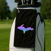 Up Upper Peninsula Michigan Ombre Yoopers 906 Golf Towel thumb 2