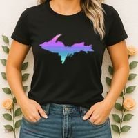 Up Upper Peninsula Michigan Ombre Yoopers 906 Women's T-Shirt thumb 2