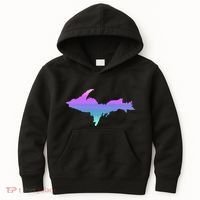 Up Upper Peninsula Michigan Ombre Yoopers 906 Kids Hoodie thumb 0