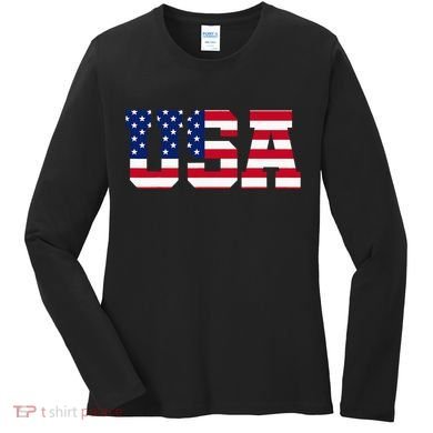Usa Women's Long Sleeve Shirt
