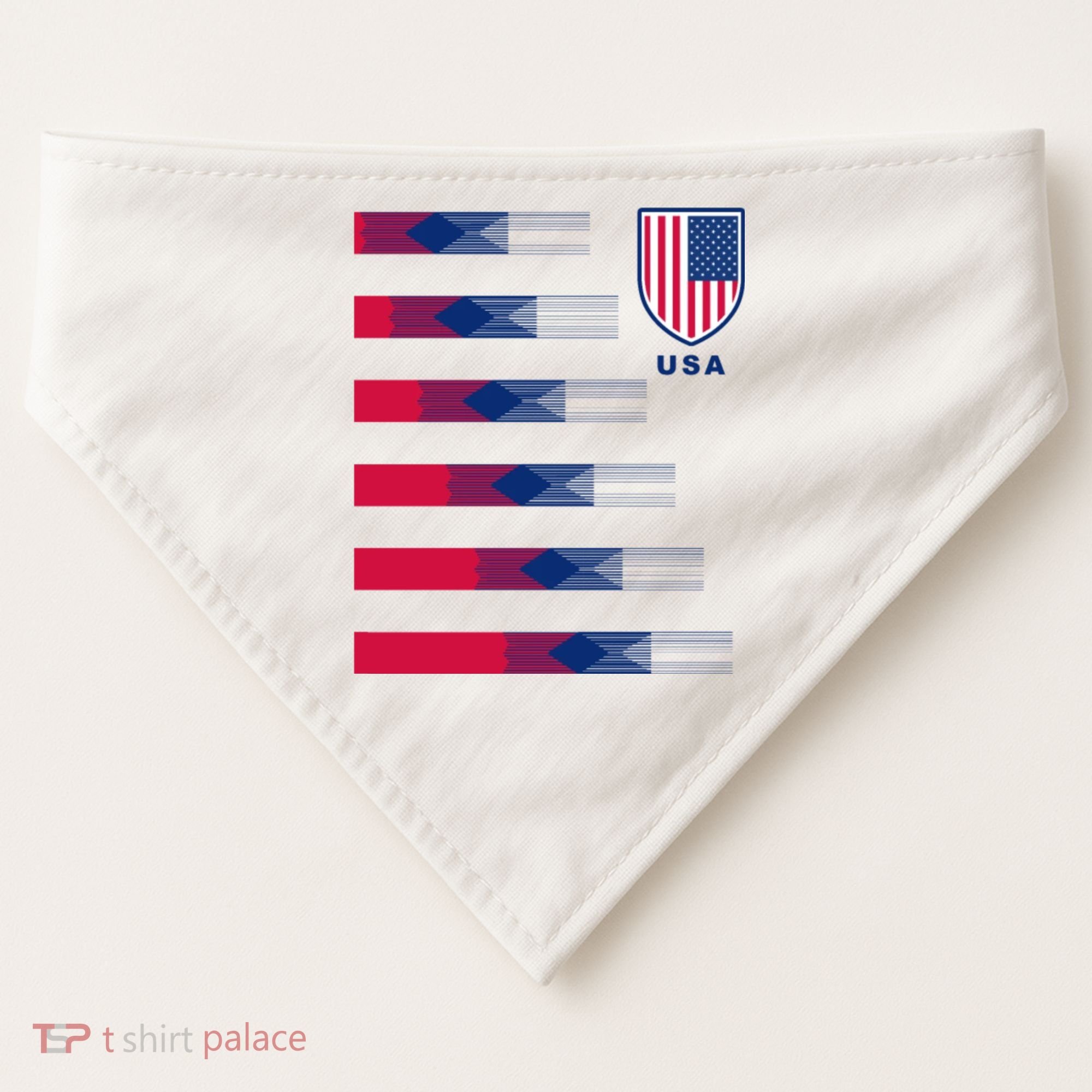 USA Soccer American Team Jersey USA-Made Doggie Bandana