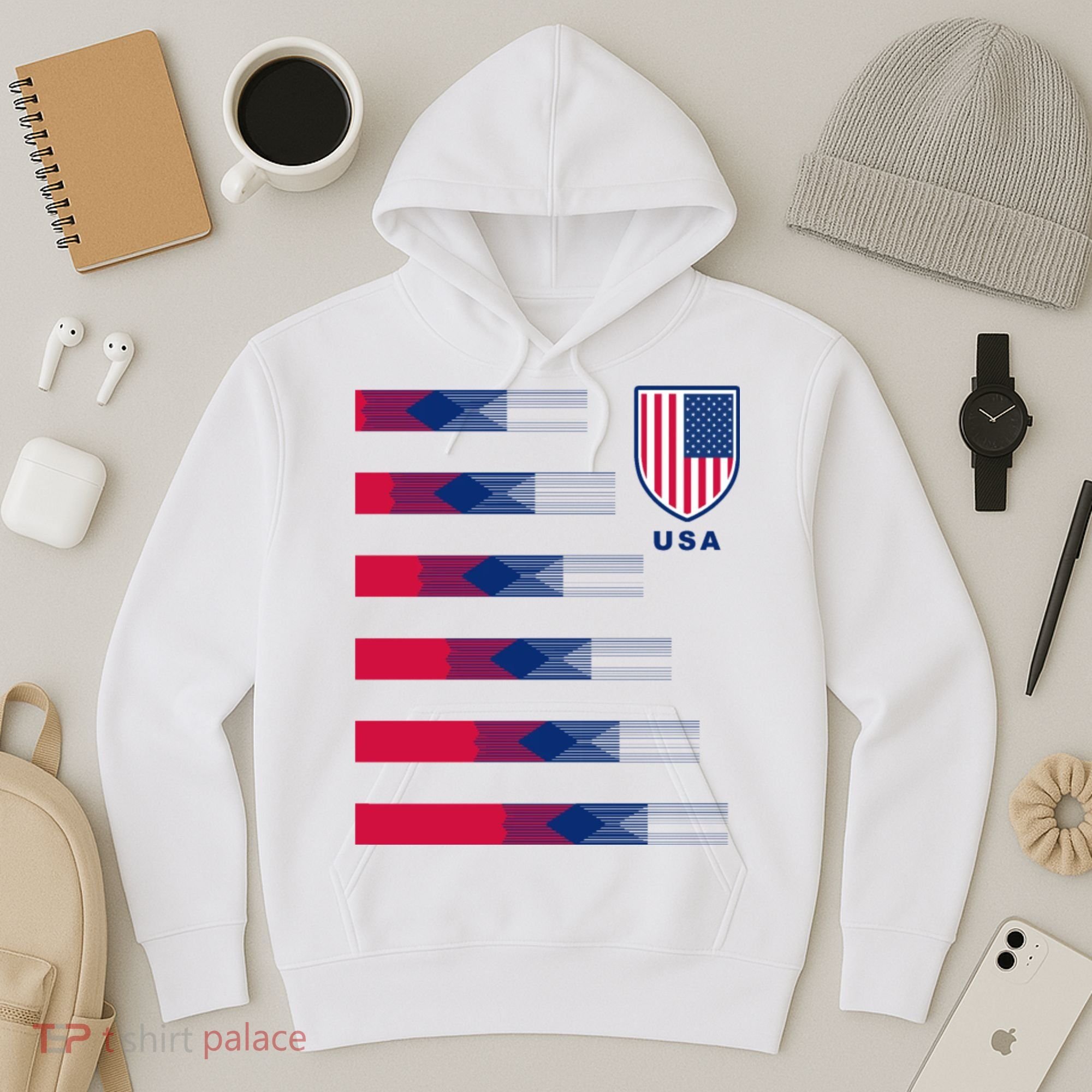 USA Soccer American Team Jersey Hoodie