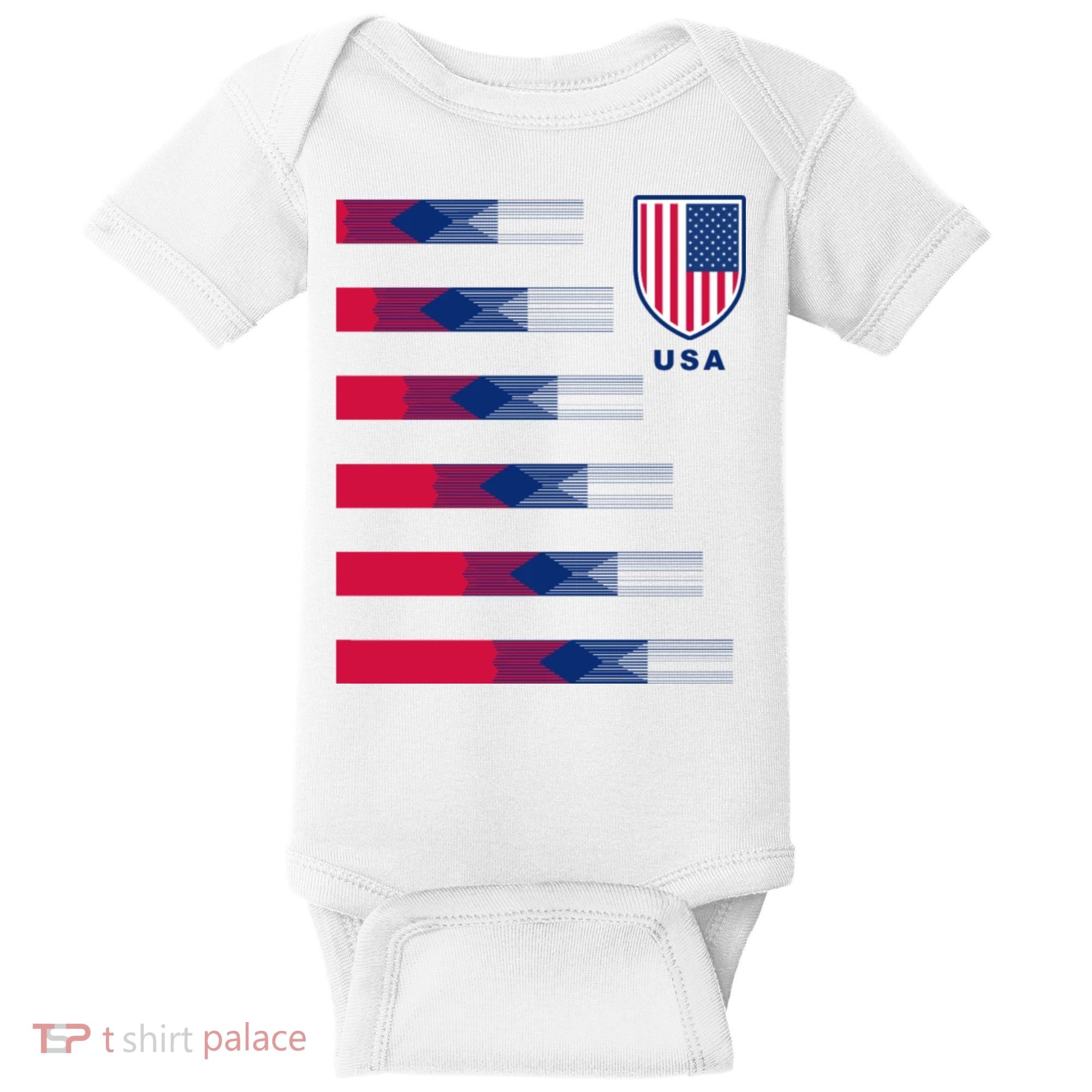 USA Soccer American Team Jersey Baby Bodysuit