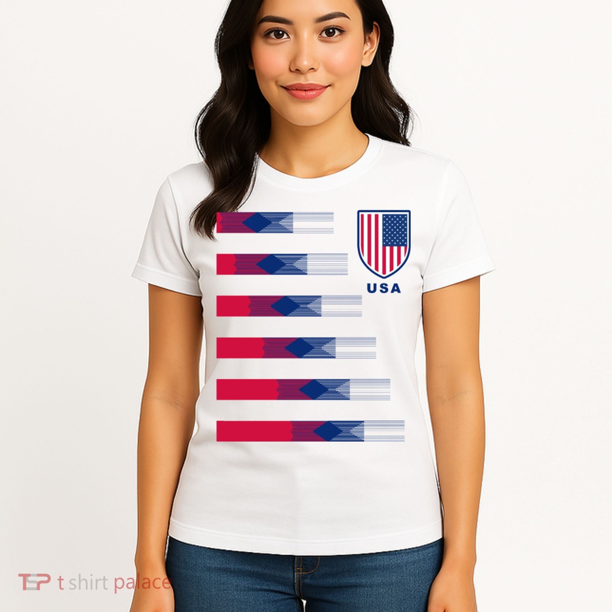 USA Soccer American Team Jersey Women's T-Shirt
