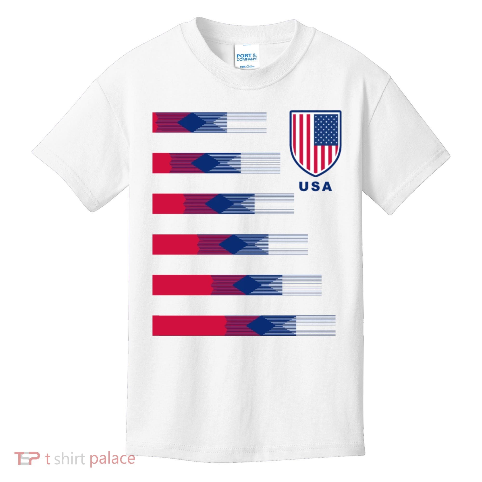 USA Soccer American Team Jersey Kids T-Shirt