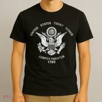 Us United States Coast Guard Uscg Eagle Flag T-Shirt thumb 3
