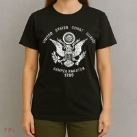 Us United States Coast Guard Uscg Eagle Flag T-Shirt thumb 4