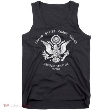 Us United States Coast Guard Uscg Eagle Flag Tank Top