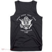 Us United States Coast Guard Uscg Eagle Flag Tank Top thumb 0