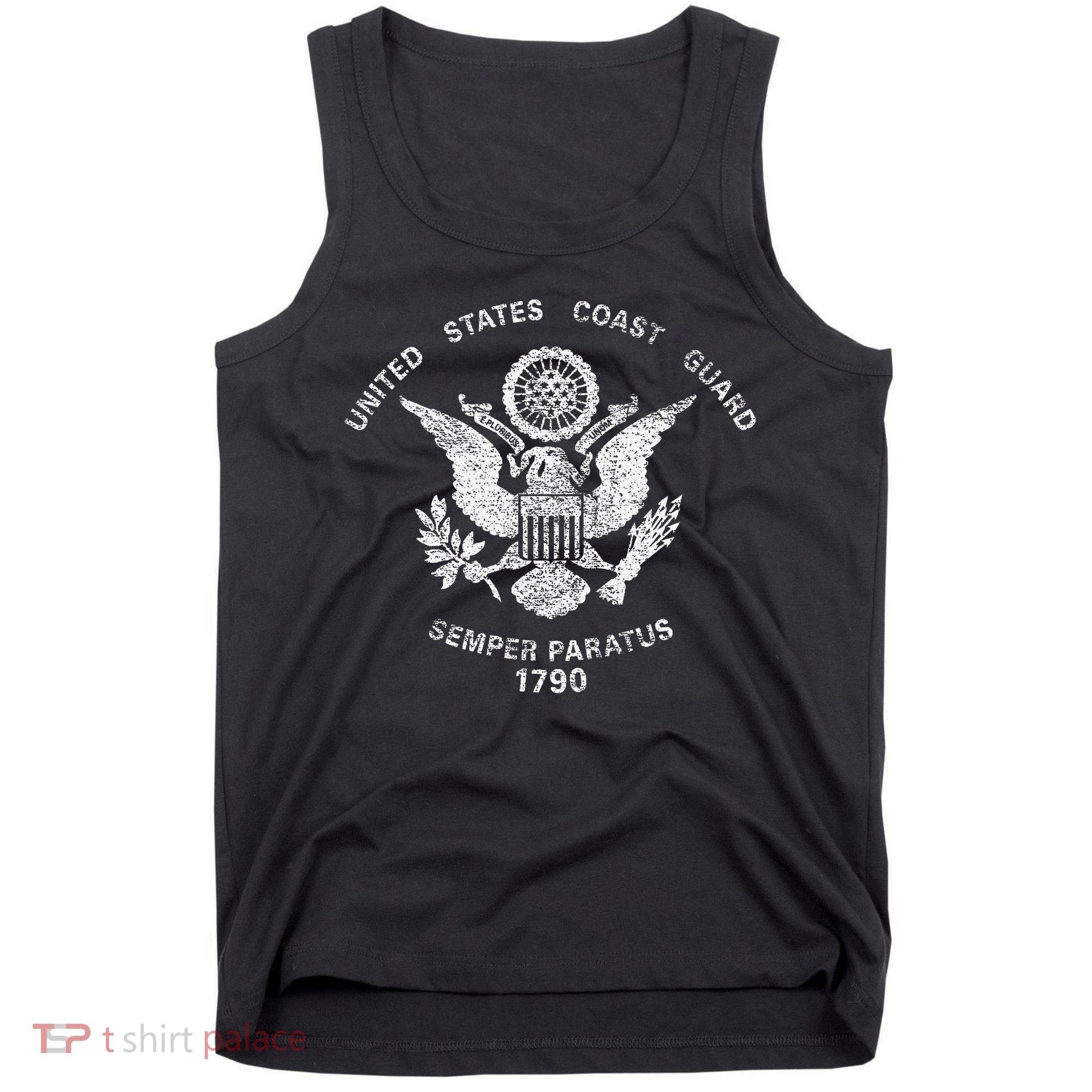 Us United States Coast Guard Uscg Eagle Flag Tank Top