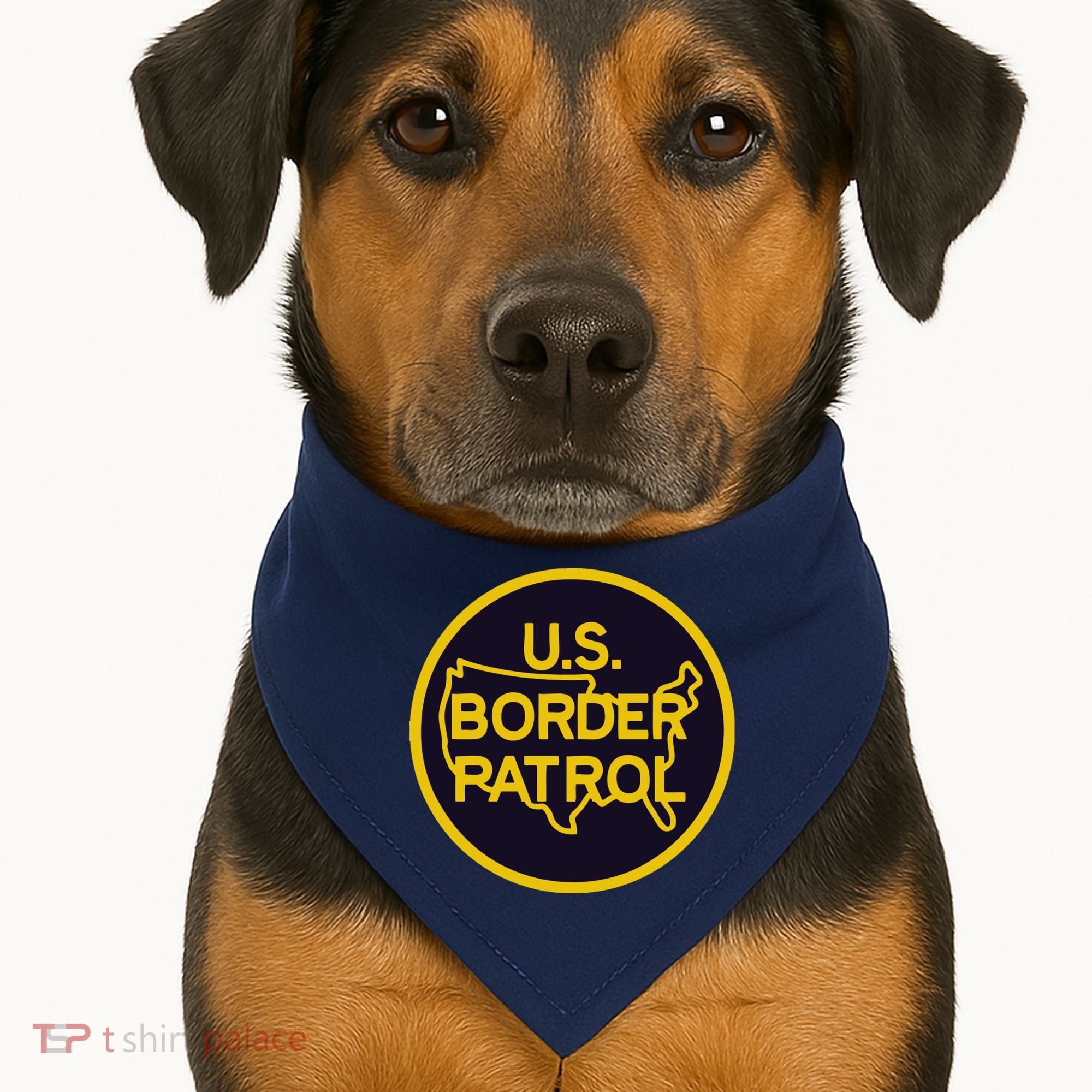 Us United States Border Patrol USA-Made Doggie Bandana