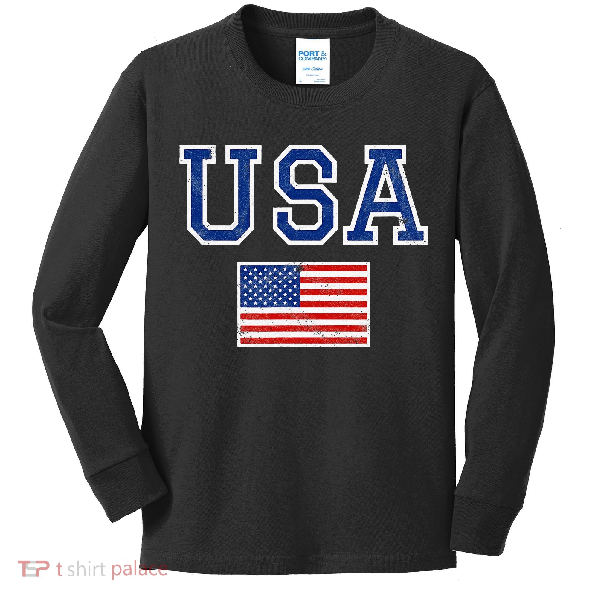 Usa Kids Long Sleeve Shirt