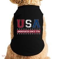 Usa Undefeated Since 1776 Doggie Tank thumb 0