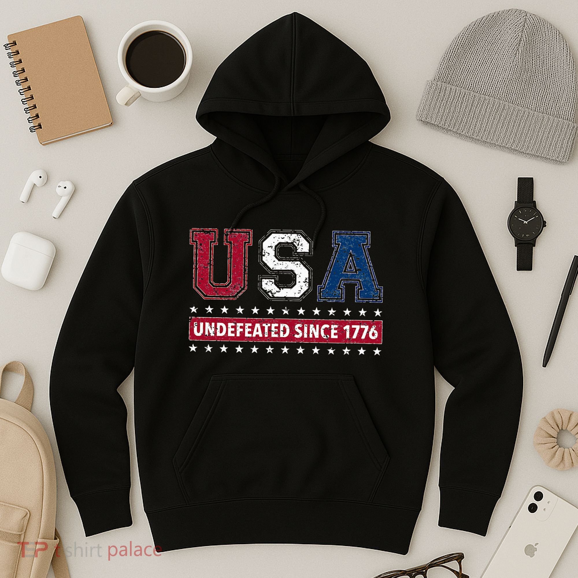 Usa Undefeated Since 1776 Hoodie