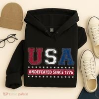 Usa Undefeated Since 1776 Hoodie thumb 4