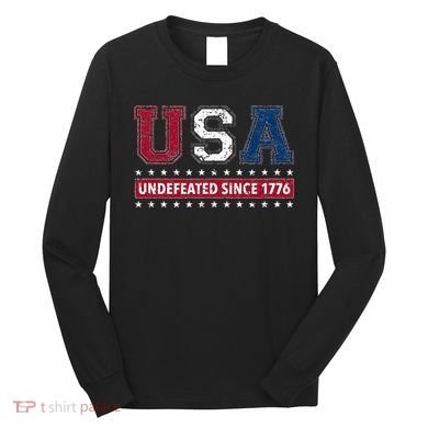 Usa Undefeated Since 1776 Long Sleeve Shirt