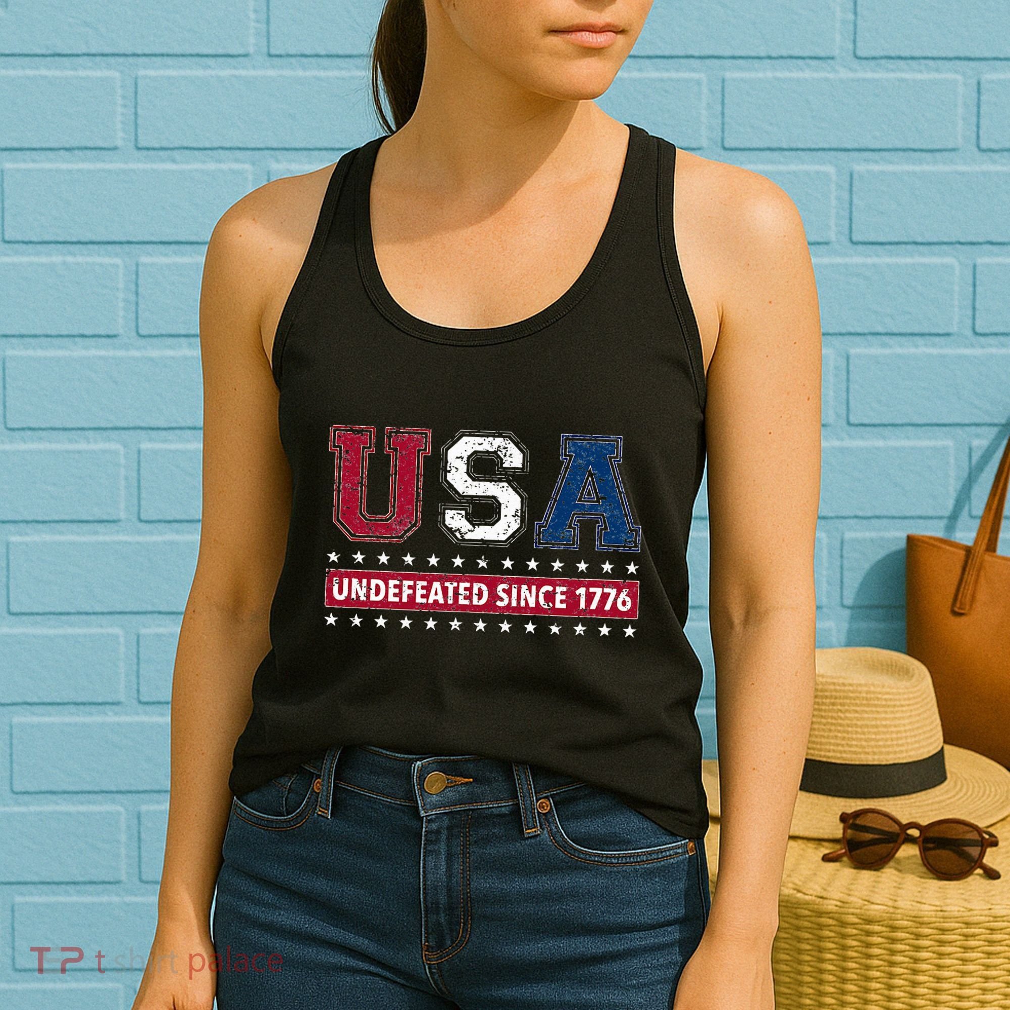 Usa Undefeated Since 1776 Women's Tank Top