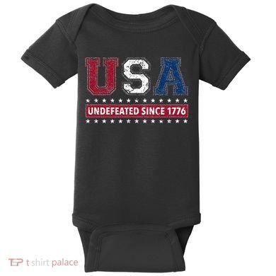 Usa Undefeated Since 1776 Baby Bodysuit