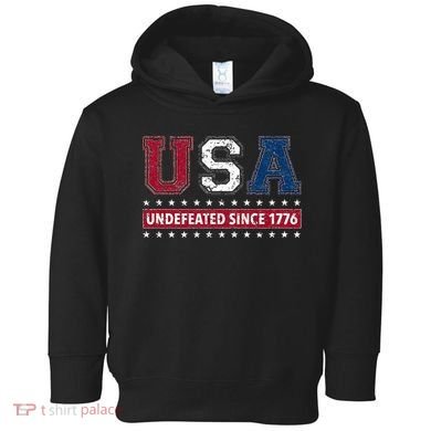 Usa Undefeated Since 1776 Toddler Hoodie