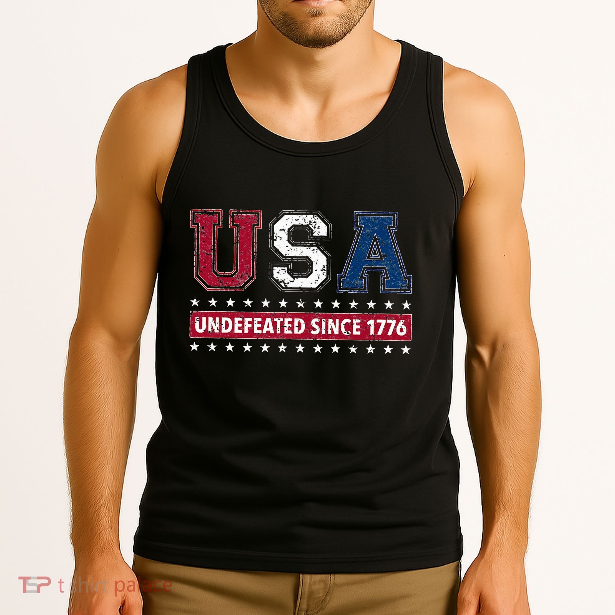 Usa Undefeated Since 1776 Tank Top