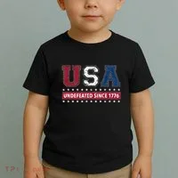 Usa Undefeated Since 1776 Toddler T-Shirt thumb 2