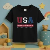 Usa Undefeated Since 1776 Toddler T-Shirt thumb 3