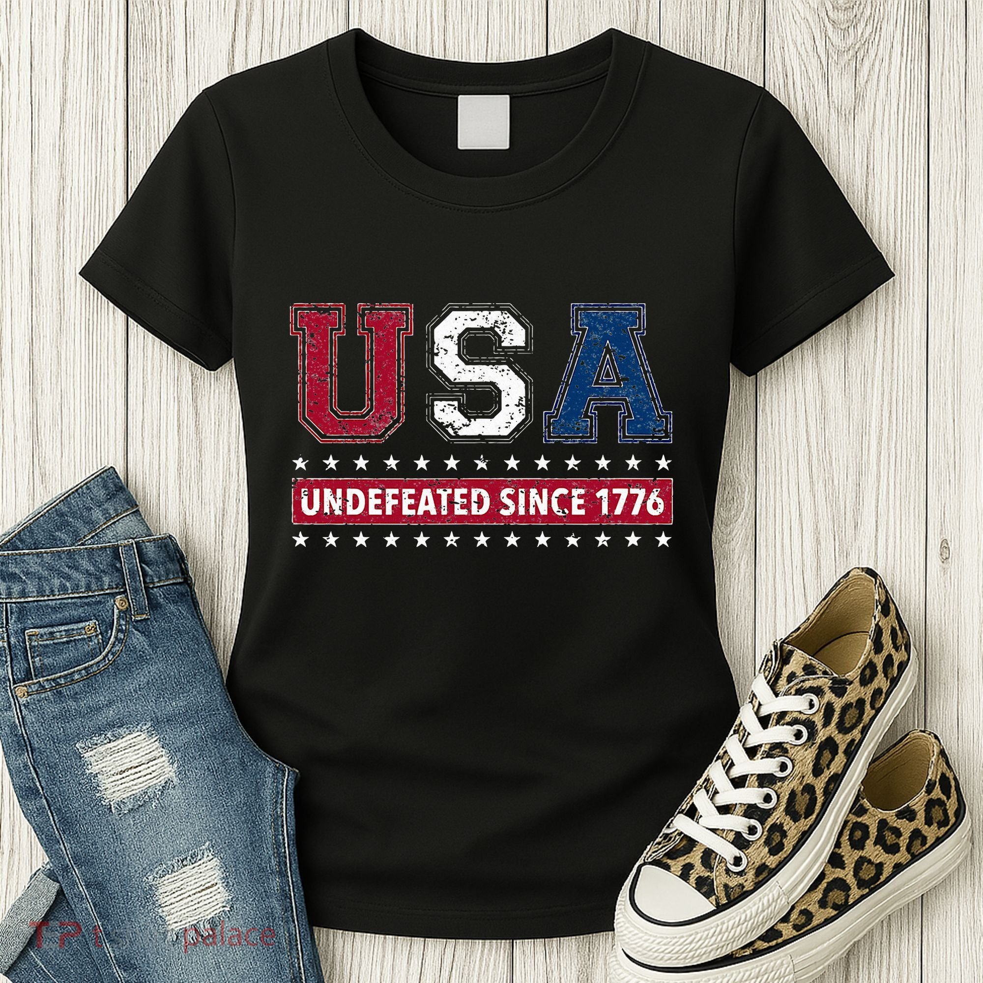 Usa Undefeated Since 1776 Women's T-Shirt