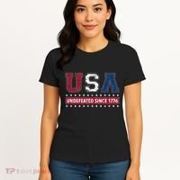 Usa Undefeated Since 1776 Women's T-Shirt thumb 4
