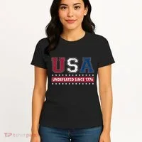 Usa Undefeated Since 1776 Women's T-Shirt thumb 4