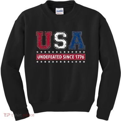 Usa Undefeated Since 1776 Kids Sweatshirt