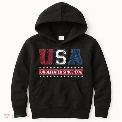 Usa Undefeated Since 1776 Kids Hoodie