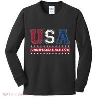 Usa Undefeated Since 1776 Kids Long Sleeve Shirt thumb 0