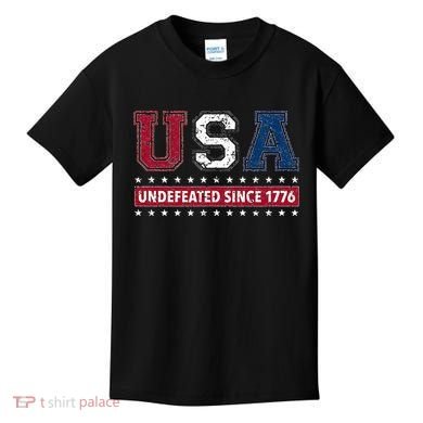 Usa Undefeated Since 1776 Kids T-Shirt