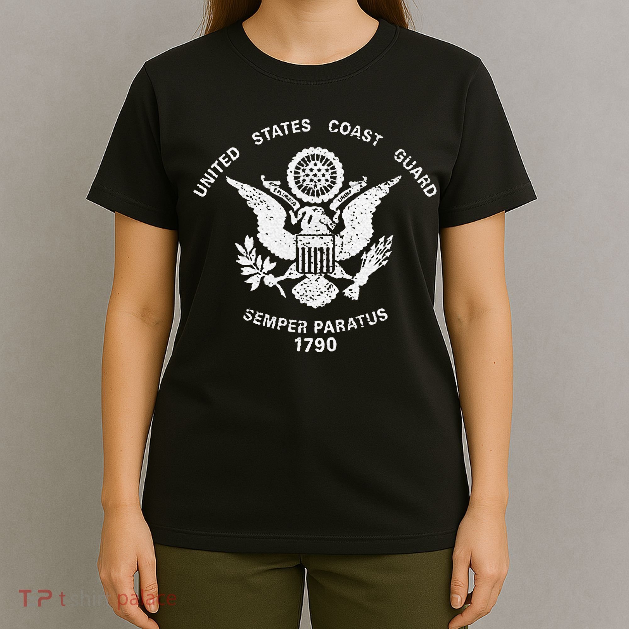 Us United States Coast Guard Uscg Eagle Flag T-Shirt