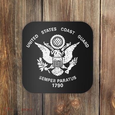 Us United States Coast Guard Uscg Eagle Flag Coaster