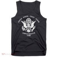 Us United States Coast Guard Uscg Eagle Flag Tank Top thumb 0