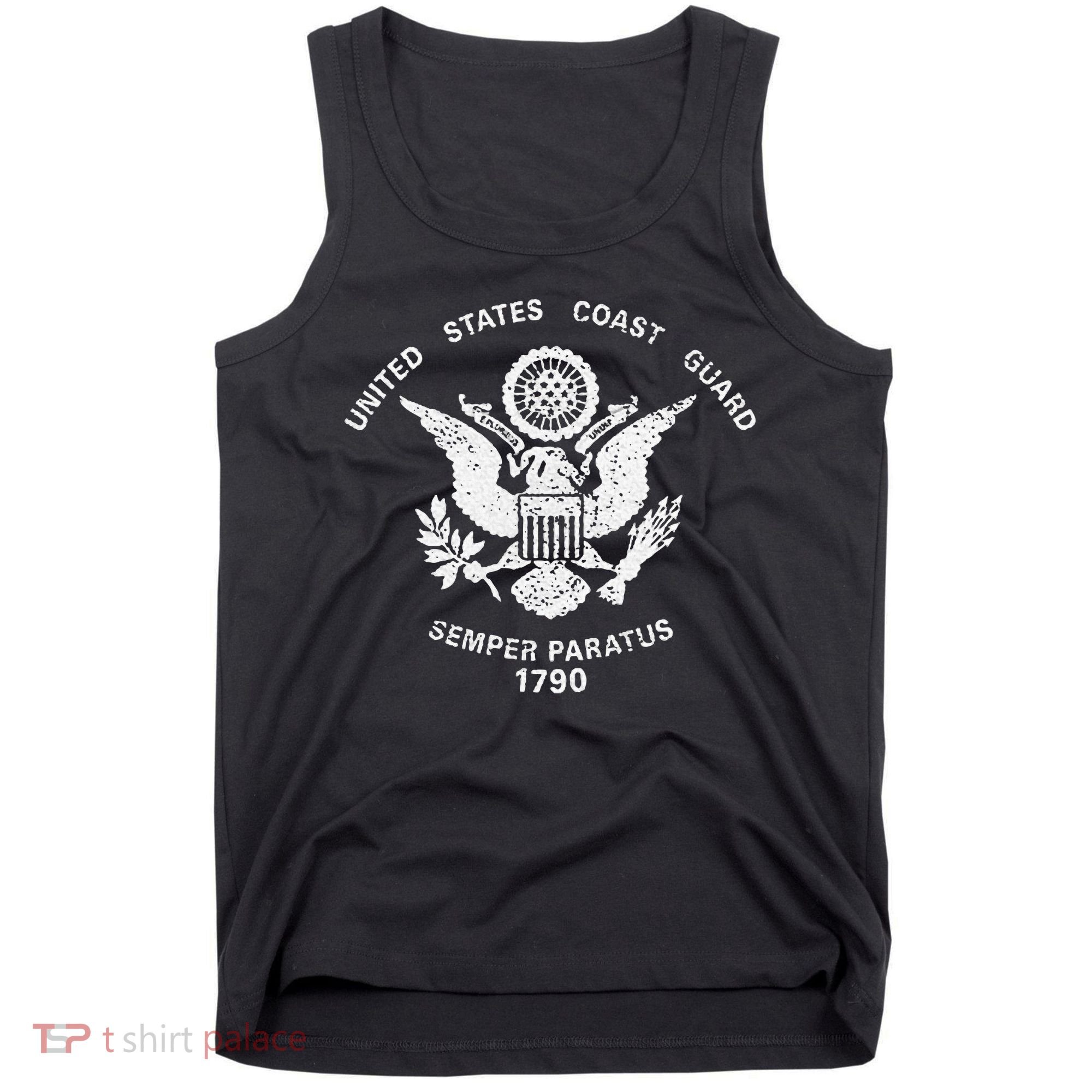 Us United States Coast Guard Uscg Eagle Flag Tank Top