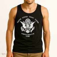 Us United States Coast Guard Uscg Eagle Flag Tank Top thumb 3