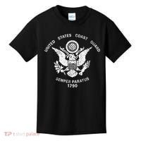Us United States Coast Guard Uscg Eagle Flag Kids T-Shirt thumb 0