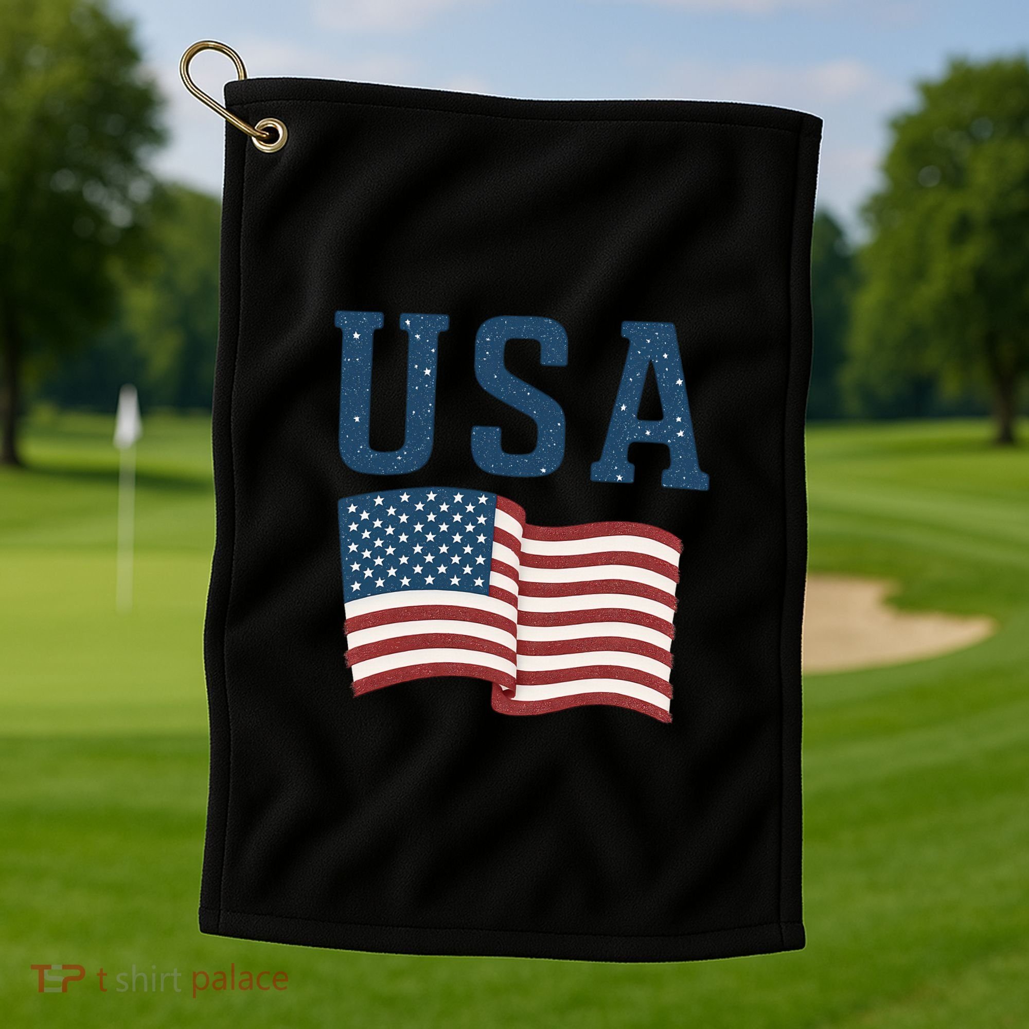 USA Golf Towel