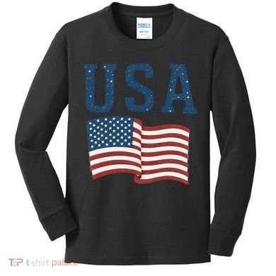 USA Kids Long Sleeve Shirt