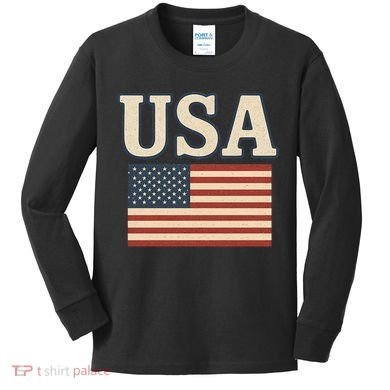 USA Kids Long Sleeve Shirt