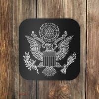 Usa United States Eagle Symbol American Arms Seal Coaster thumb 0