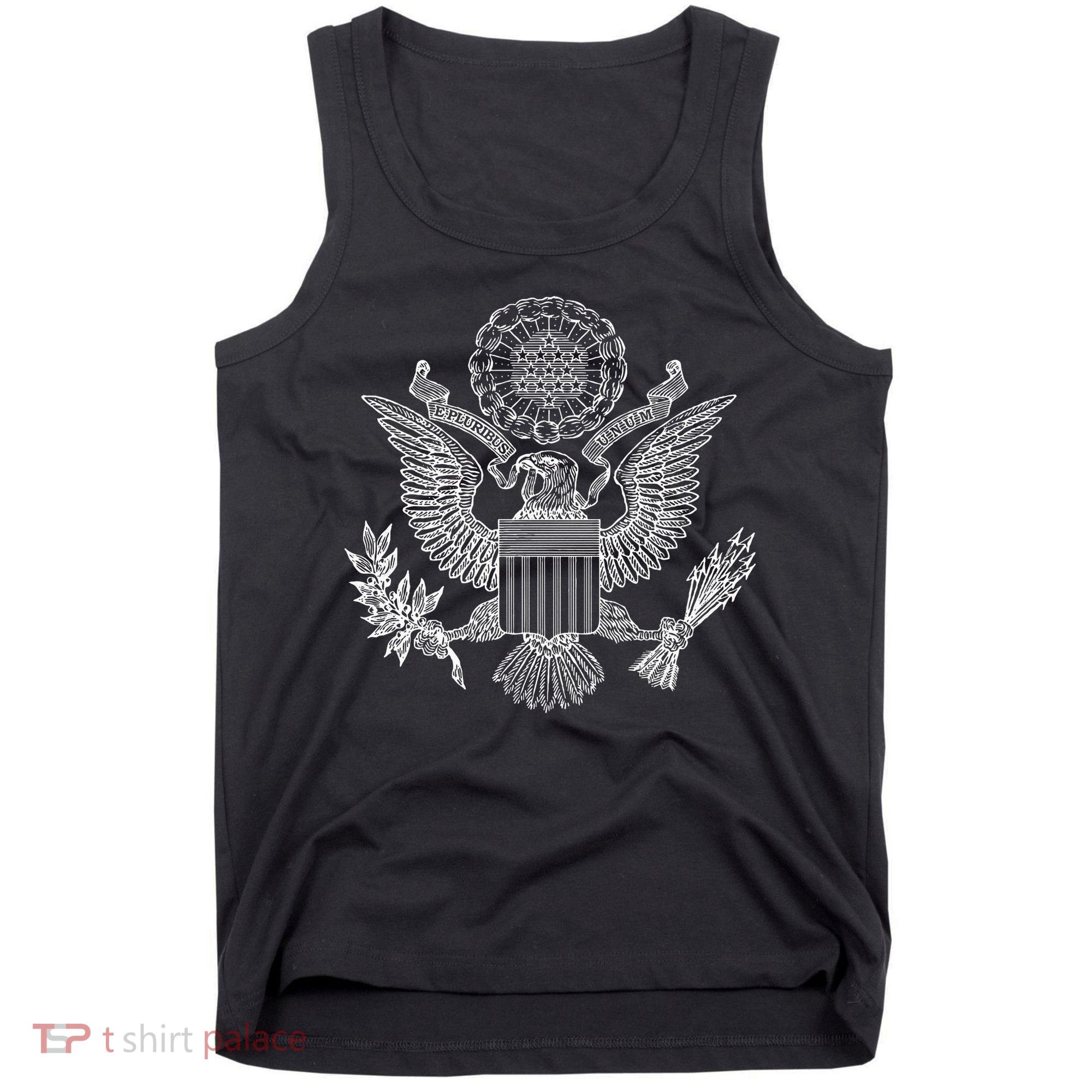 Usa United States Eagle Symbol American Arms Seal Tank Top