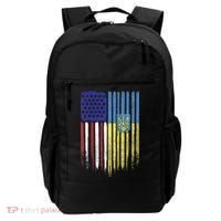 USA Ukraine Ukrainian Flag Trident Roots Retro Backpack thumb 0