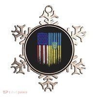 USA Ukraine Ukrainian Flag Trident Roots Retro Ornament thumb 0