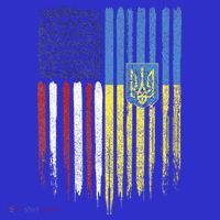 USA Ukraine Ukrainian Flag Trident Roots Retro Baby Bodysuit thumb 2